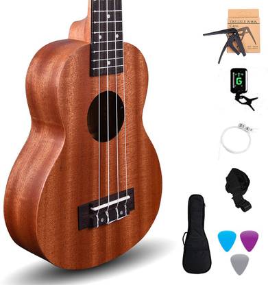 KADENCE Wanderer Mahogany wood Ukulele (Online LEARNING course free having 66 videos) Soprano Ukulele