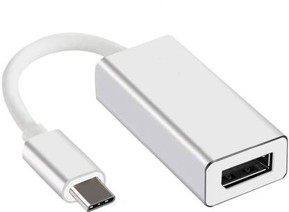 REC Trade Type C Male To DisplayPort Female Adapter USB C to DisplayPort Adapter, 4K@60Hz USB 3.1 Type-C/Thunderbolt 3 to Display Port/DP Cable Compatible with Mac- Book Pro, Pad Pro, Surface Book, Dell XPS 15, Galaxy S20/S10 & More. Laptop Accessory