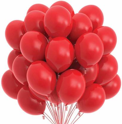 KishWorld Solid KE-BALON-100-RED-R Balloon