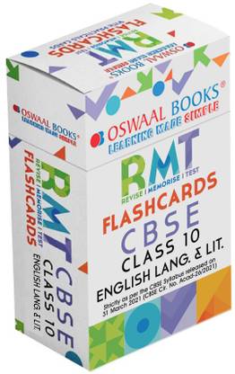 Oswaal CBSE RMT Flashcards Class 10 English (For 2022 Exam)