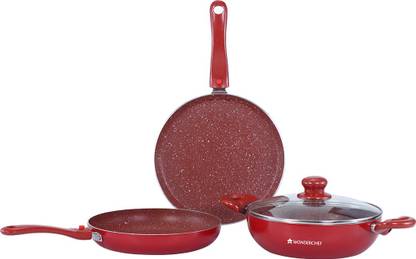 WONDERCHEF Ruby plus IB 2 Induction Bottom Non-Stick Coated Cookware Set