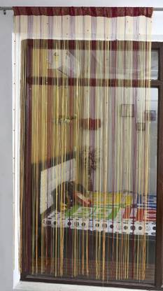 Radhey Radhey Decor 213 cm (7 ft) Door PVC Room Darkening Curtain Single Curtain