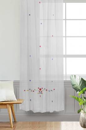 Milano Home 244 cm (8 ft) Door Cotton Room Darkening Curtain Single Curtain