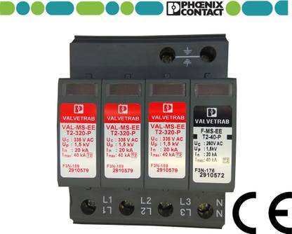 PHOENIX CONTC three Phase AC surge protection device with Remote Indication 320/40/3+1 2910579&2910572 MCB