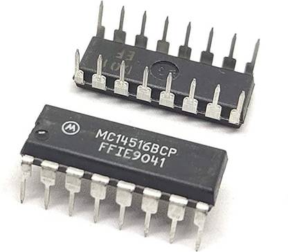 INVENTO 2Pcs CD4516BE 4516 IC CMOS Binary Up/Down Counter, D- Type Flip Flop, 11 MHz, 3 V to 18 V, DIP-16 Automotive Electronic Hobby Kit