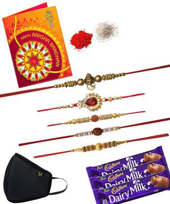 Suppro Rakhi Combo with chocolate CJ3-M1-BJ-BL-BN-BH-AD Combo