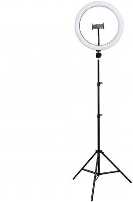 Setster 10.2" LED Selfie Ring Light with Floor Tripod Tall and Phone Holders Ring Flash