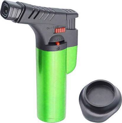 Triangle Ant Turbo Strong Flame Gas Butane Refillable Torch Lighter with Butane Window Gadgets for Men Pocket Lighter