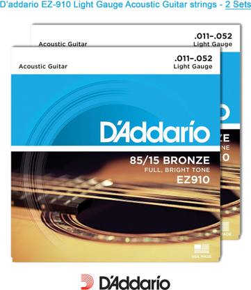 Kp Enterprise Acoustic EZ-910 acoustic guitar strings Pack of 2 sets Guitar String