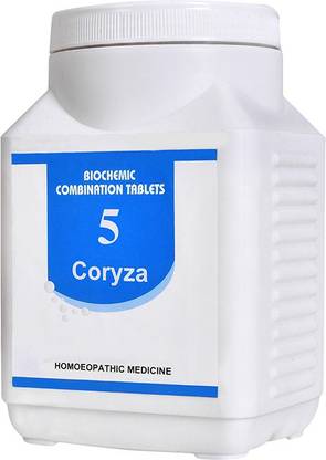 Bakson's Homoeopathy Biochemic Combination Tablets # 5 (Coryza) Tablets