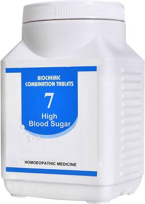 Bakson's Homoeopathy Biochemic Combination Tablets # 7 (High Blood Sugar) Tablets