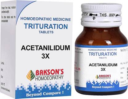 Bakson's Homoeopathy Acetanilidum 3X Tablets