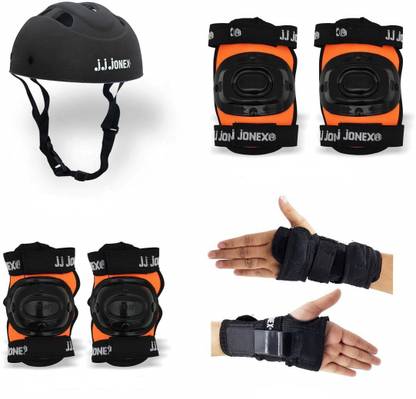 JJ Jonex Protective Set Skating and Cycling for Age 4 to 7 Years Skating Guard Combo (Small) (MYC) Skating Kit