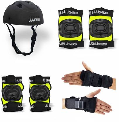 JJ Jonex Protective Set of 4 in 1 and Guard Combo ( Age 12 Above/Size Large) (MYC) Skating Kit