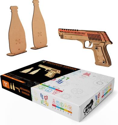 EQIQ Toy Gun for Boys and Girls Aged 7 8 9 10+ Years | STEM Educational DIY Building Construction Activity Game Kit for Kids| Learning & Science Experiment| Birthday Gift (Marble Run)