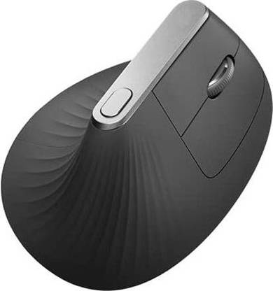 microware Right Hand Wireless Mouse, Advance 2.4G USB Vertical Ergonomic Mouse with 6 Buttons 3 Adjustable DPI 800/1200/1600 Levels for Computer, Laptop, PC, Mack-Book Wireless Ambidextrous Optical  Gaming Mouse  with Bluetooth