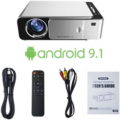 Livato 4000 lm LED Corded Mobiles Portable Projector