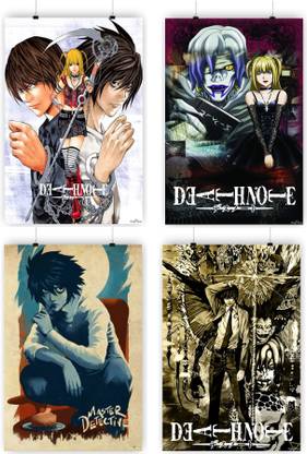 Death Note Combo 373 Pack of 4 for wall decoration Paper Print