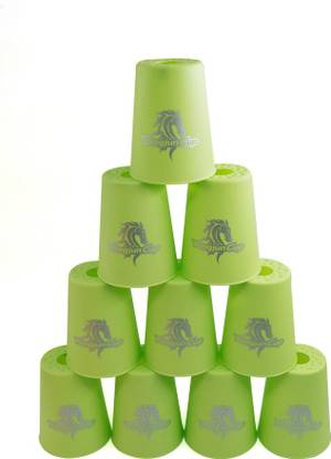 Cubelelo YJ Stacking Cups (Cardboard Box)- Green Speedcube Highspeed Magic Cube Puzzle