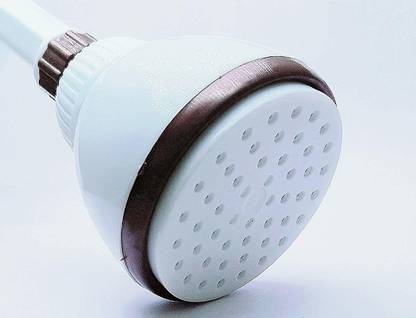 indicare 4X4 Delux Round Overhead Plastic Shower Bathroom/Shower Head/Bath Shower with Arm Square Shower Head (Wall Mounted) Shower Head