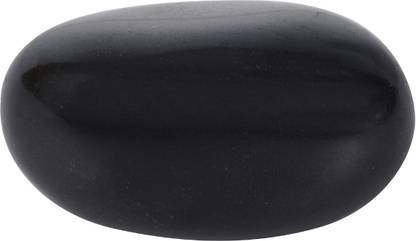 Adhi Siddhar Rudraksha Center Shaligram Bana Lingam Without Water 1.5 Inch Original Natural Stone Decorative Showpiece  -  3.81 cm