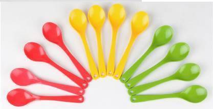 Top Trick Plastic Pickle,Spice Spoon Plastic Coffee Spoon Set