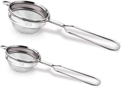 RJ kitchenware Store Classic Classic Wire Handle Tea Strainer | Coffee Strainer | Silver | Set of 2. Wire Handle Tea Strainer | Coffee Strainer | Silver | Set of 2. Tea Strainer