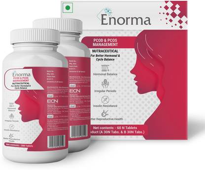 Enorma PCOD & PCOS Management Nutrition - Better Hormonal & Cycle, Reproductive Health