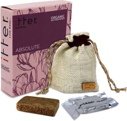 itter Organic Air Freshener Absolute Fragrance (Natural) (30g) For Car Home office Blocks Organic Ocean Blue