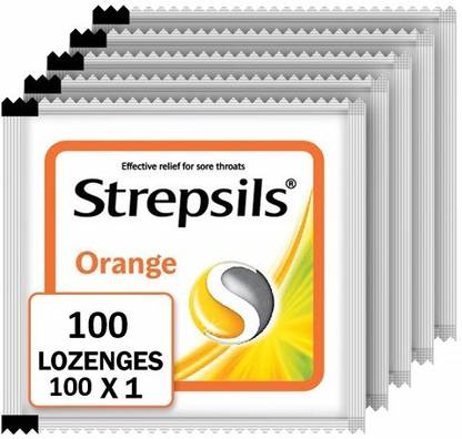 Strepsils Sore Throat Lozenges - Orange Tablets