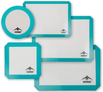 DOCOSS Pack of 5 silicon mat for baking non stick baking mat Baking silicone baking sheet for Making Cake,Cookies, Bread Food-grade Silicone Baking Mat