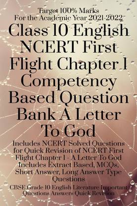 Class 10 English NCERT First Flight Chapter 1 Competency Based Question Bank A Letter To God