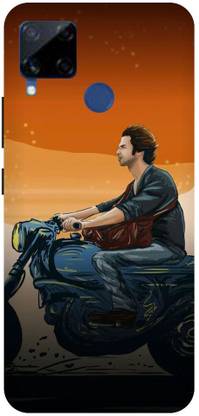PRATEEKSH Back Cover for Realme C15 ANIME ART, CARTOON, MOVIE, ACTRESS, SHAHID KAPPOR, BIKE, BULLET