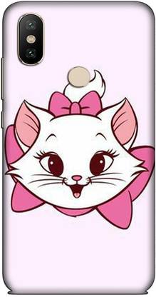 CROKIAN Back Cover for Mi A2 Cutie Cat Back Cover