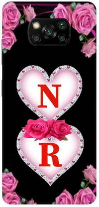 Thecoverking Back Cover for Poco X3 ( N R name, N R word, N R alphabet, N R latter, back cover