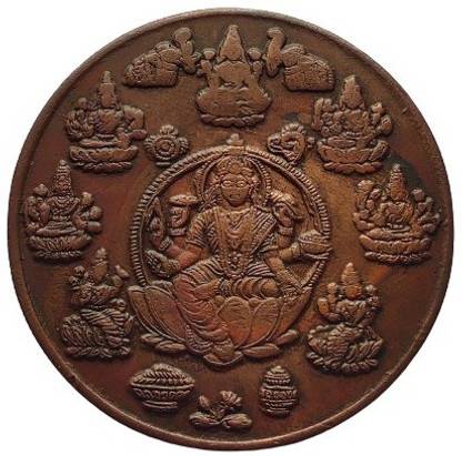 COINS WORLD 9 DIFFRENT GODESS 50 GRAMS BIG SIZE COPPER TOKEN Ancient Coin Collection