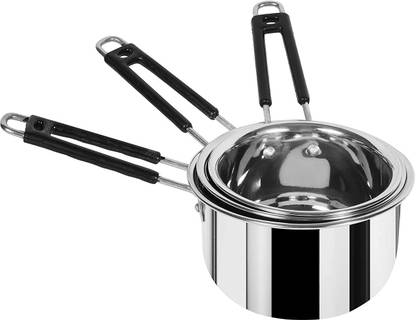 RBGIIT Sauce Pan 15.5 cm, 17 cm, 18.5 cm diameter 1 L, 1.5 L, 2 L capacity
