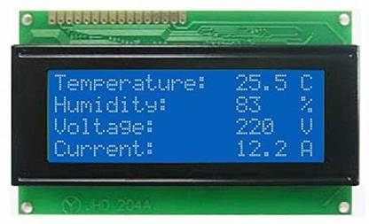 ROBOTONICS INDIA ROBOTONICS INDIA I2C LCD Module 1602 Blue Backlight LCD Display