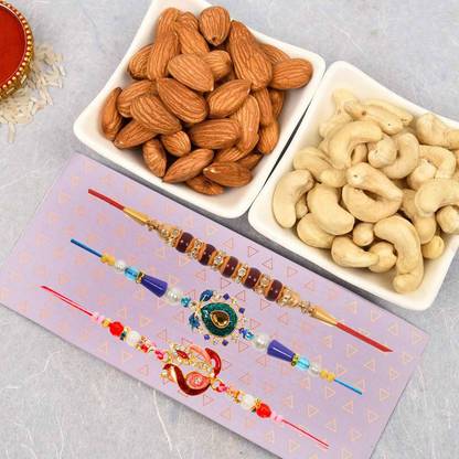Suppro Dryfruit Rakhi combo AJ-KB-KF Combo
