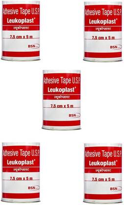Leukoplast Adhesive Tape 7.5cm * 5mt (5 Roll) First Aid Tape