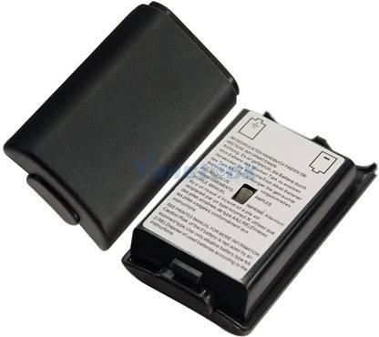 maxcom Battery Pack Cover for Xbox 360, Replacement Battery Pack Cover Shell Repair Part Compatible with Xbox 360 Wireless Controller ( Black)  Gaming Accessory Kit