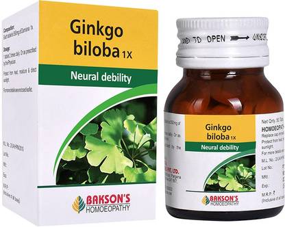 Bakson's Homoeopathy Ginkgo Biloba 1X Tablets