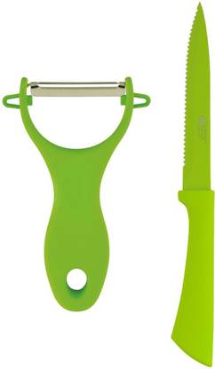 Richardson Sheffield 2 Pc Stainless Steel Knife Set thinKitchen | Richardson Sheffield Stainless Steel Paring Knife with Peeler, Set of 2