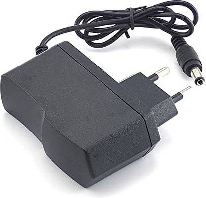 ZAMPEQ DC 12V 0.5A (500mA) DC Power Adaptor with 1 Meter/3.2 Feet Cable for LED Strip Lights, Set Top Box, Wireless Router/Modem (Black) Wired Ethernet Lan Adapter compatible with Windows