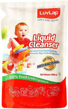 LuvLap Liquid Cleanser Refill, Food Grade, for Baby Bottles, Accessories & Vegetables, Liquid Detergent