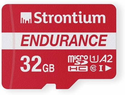 Strontium SRP32GTFU1ES Nitro Plus Endurance A2 32 GB MicroSDXC Class 10 100 MB/s  Memory Card Compatible with Camera, Mobile
