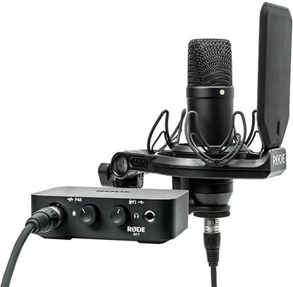 Rode NT1 & AI-1 Complete Studio Kit with Audio Interface Microphone