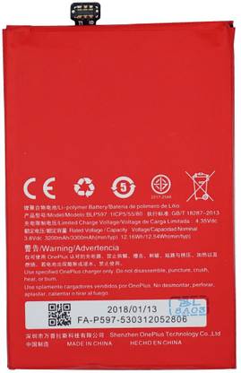 RYN Store Mobile Battery For  Oneplus 2