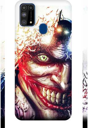 Chakri-The Spinning Art Batman And Joker Mobile Skin - Only Back for Samsung M31 Mobile Skin