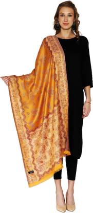 swi stylish Wool Embroidered Women Shawl